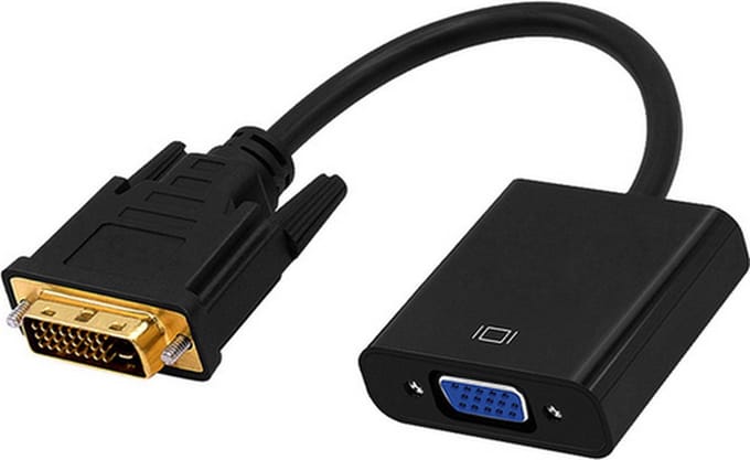 DVI-D 24+1 male naar VGA female adapter / 1080P ondersteuning / HaverCo