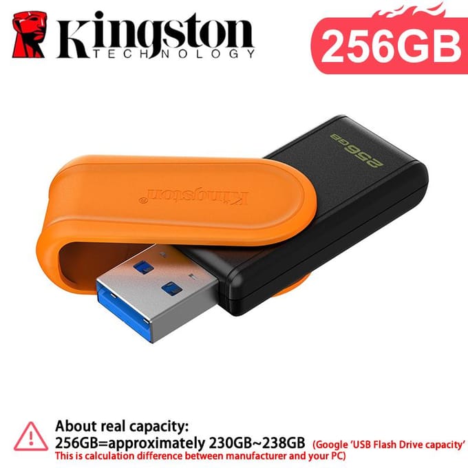 Kingston DataTraveler Exodia S - Oranje - 256GB - USB-stick
