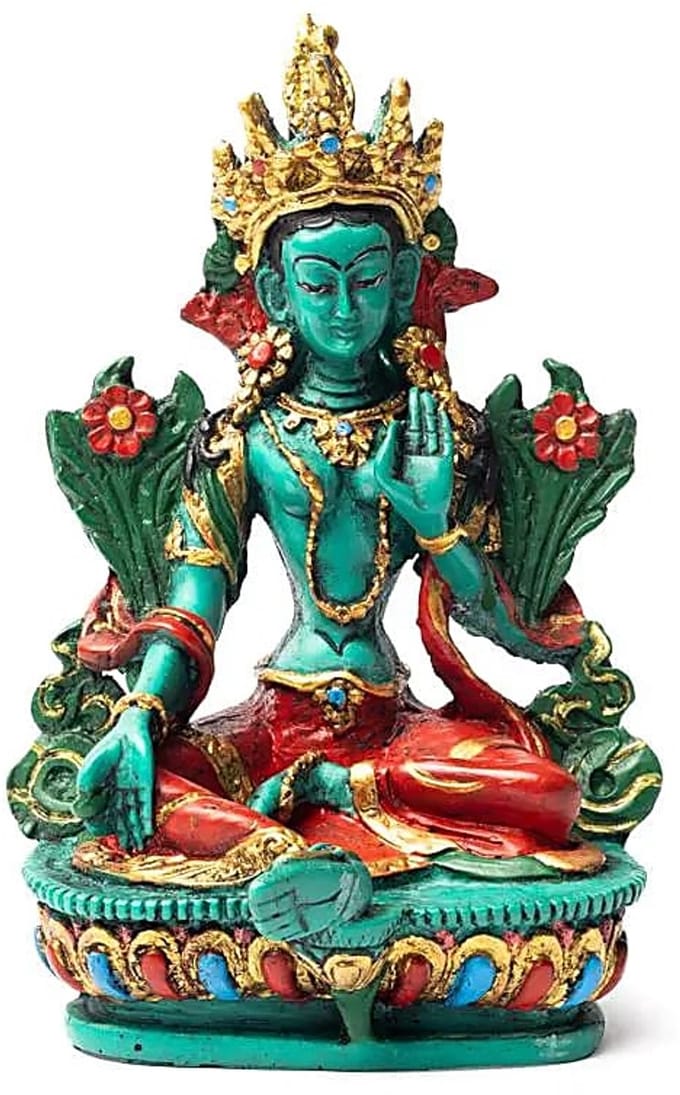 Groene Tara resin – 15 cm