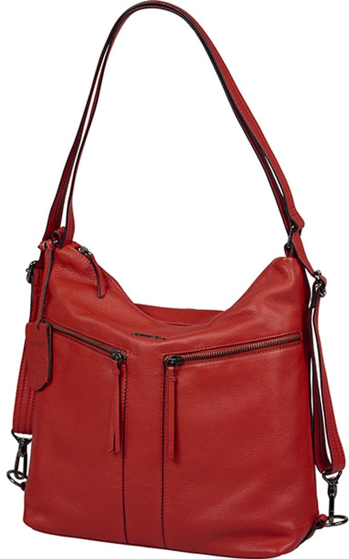 Burkely Rock Ruby Backpack Hobo - Rugzak - Volwassenen - Rood
