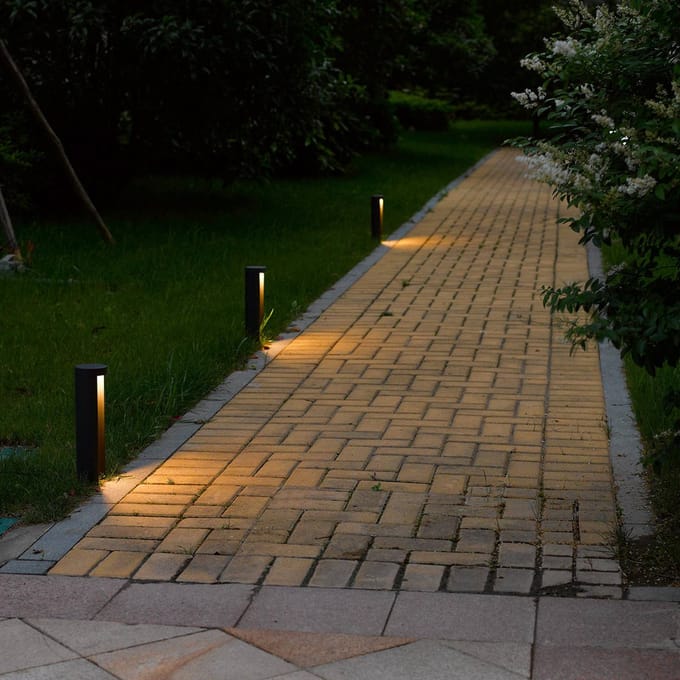 Lucide COMBO - Sokkellamp - Ø 9 cm - LED - 1x9W 3000K - IP54 - Zwart
