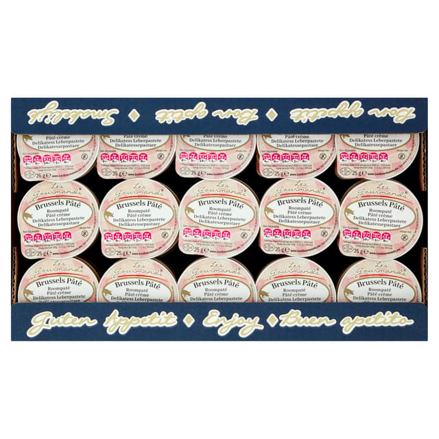 Roompaté Les Gourmands Brussels 45x25 gram cupjes