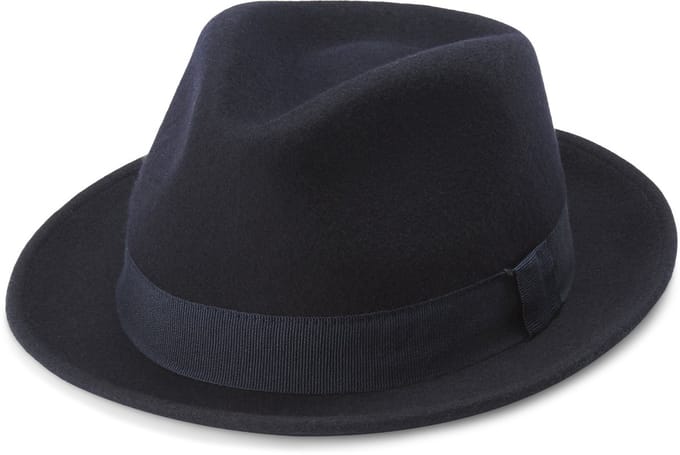 Tomasso Marineblauwe Moda Trilby