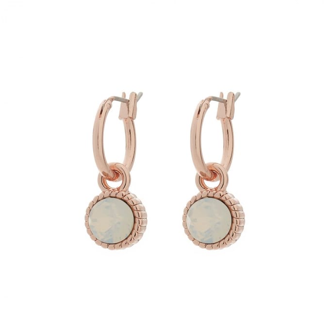BIBA 8923 Oorhangers rosé White Opaal