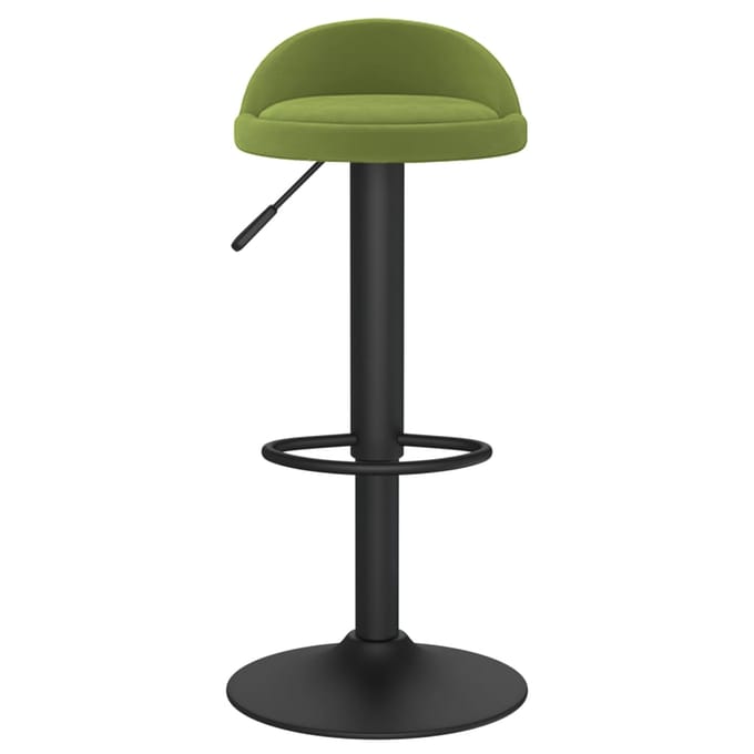 vidaXL - Barkruk - fluweel - lichtgroen