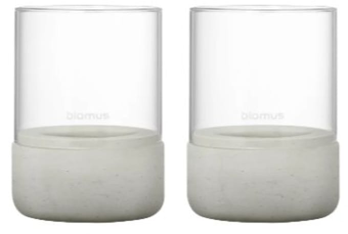 Blomus - Calma - Windlicht - Grijs Beige - Set van 2