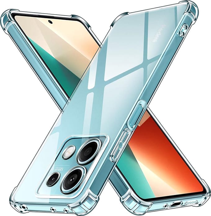 Hoesje geschikt voor Xiaomi Redmi Note 13 5G - Techsuit Shockproof Silicone Back Cover - Transparant