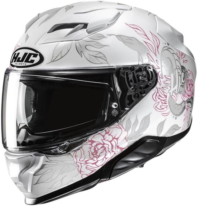 HJC F71 Eliz Grijs Wit Roze Integraalhelm - Maat L - Helm