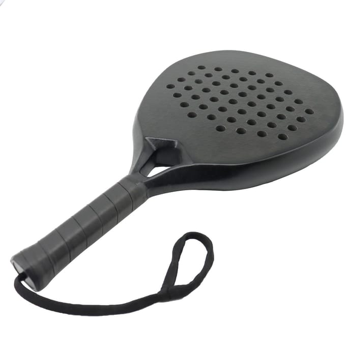 Cricketracket met symmetrische structuur, topkwaliteit, volledig carbonvezel, tennisracket. gray