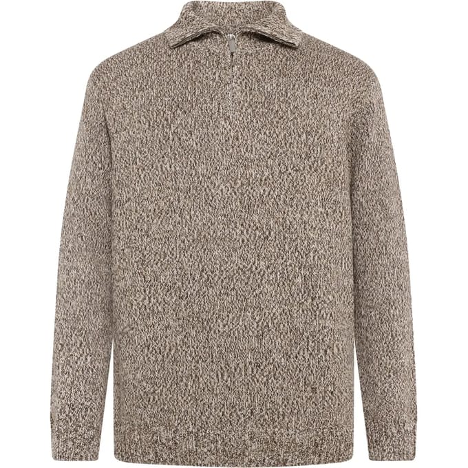 Pull kwart rits KnowledgeCotton Apparel