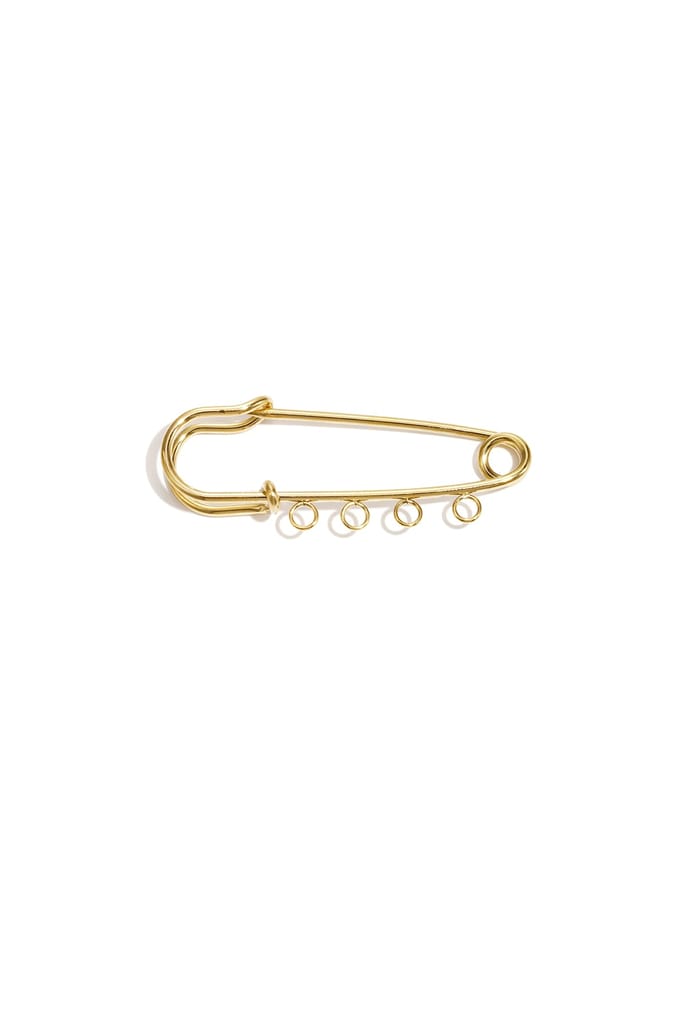 Broche 4 diy Charms - Dames broche - Gouden broche - Sierbroche - Goudlief