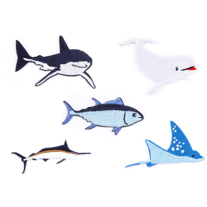 Iron On Patch Sea Creature Set