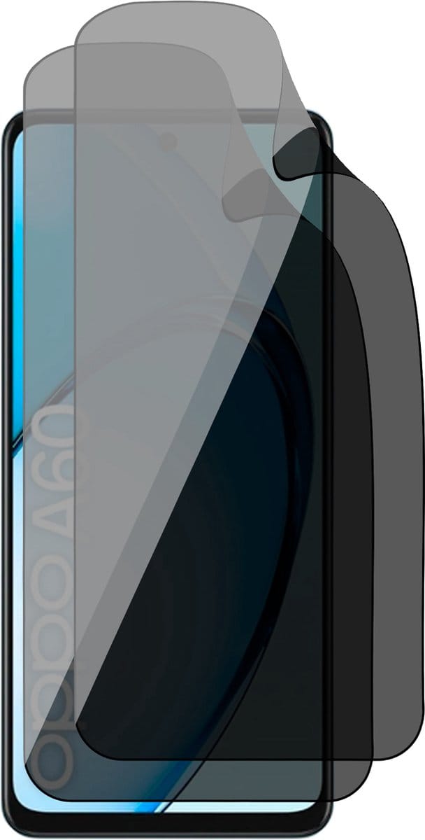 Privacy Screenprotector geschikt voor Oppo A60 - 2x FlexGuard Screen Protector