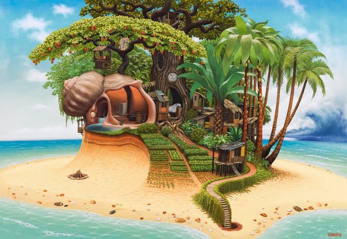 Castorland puzzel zomer Madeira 1000 stukjes speelgoed puzzel.