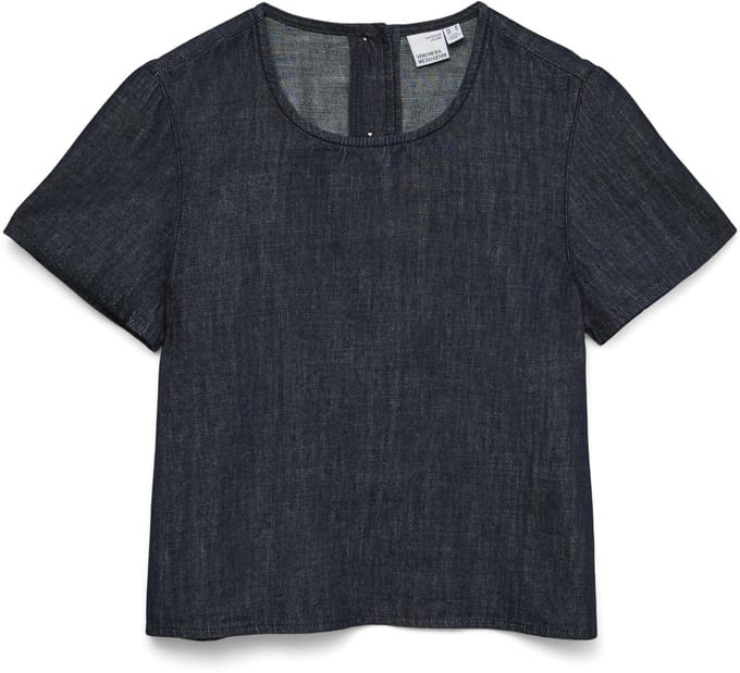 VERO MODA - VMKIRSTIN SS DENIM TOP SI353 - Dames - Blouses