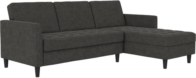 Presley-Slaapbank - Chaise Longue - Antraciet