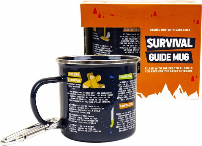 Gift Republic Emaille Mok - Survival