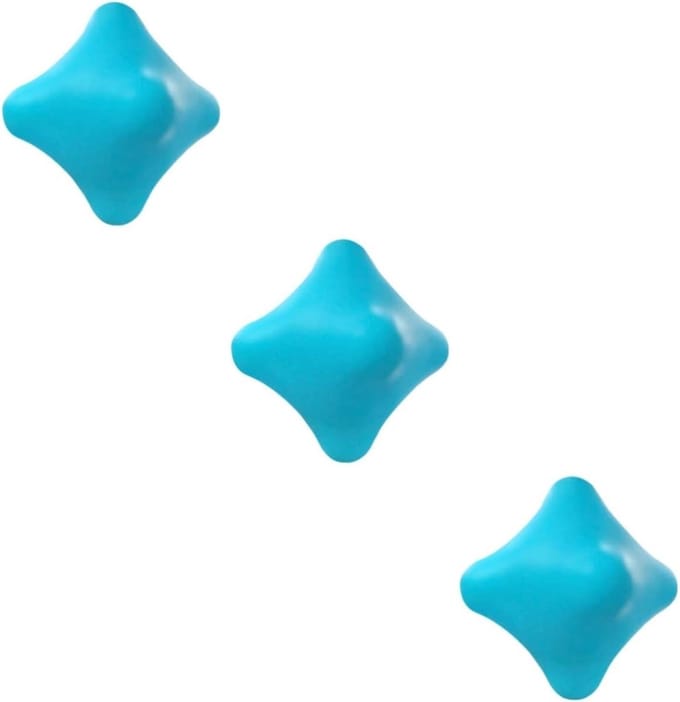 Massage Ballen Set - Spierroller Ontspanning - Spierherstel Fitness - Creatief Ontwerp - 3 Stuks - Blauw