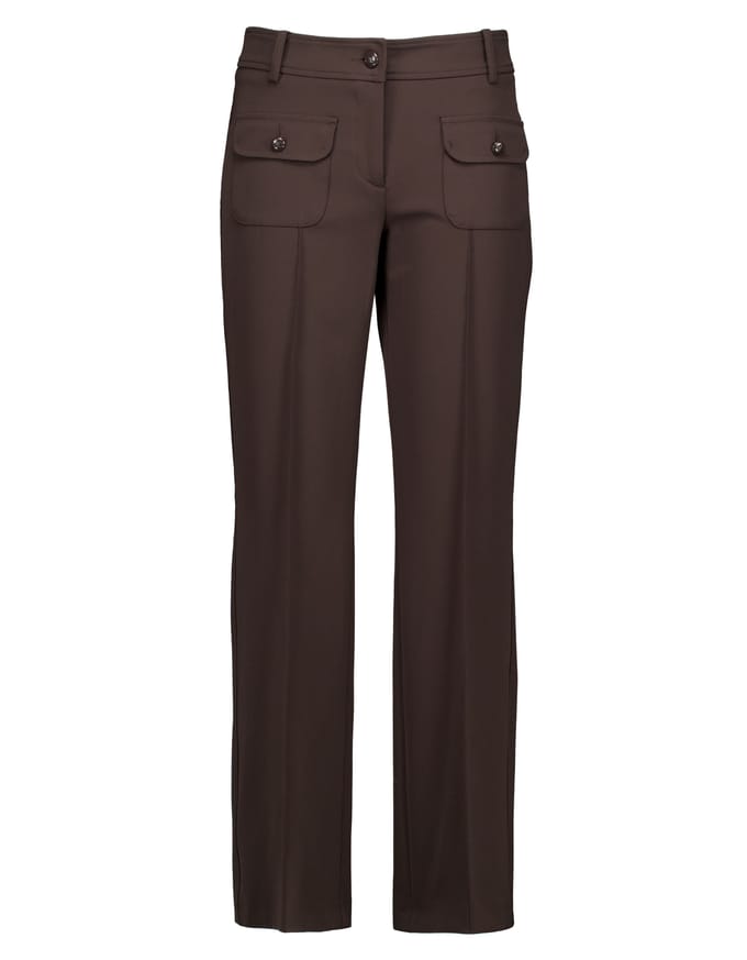Cambio Farah Patched Pocket Pantalons Donkerbruin 6111 0427 00