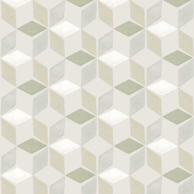 Flügger Fiona Vliesbehang 570104 - Six Senses - Illusion - Groen - 53cm x 10.05m