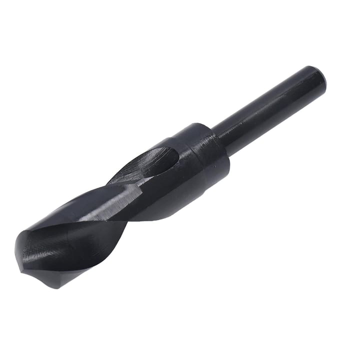 Foret hélicoïdal Acier rapide 12 pouces Queue droite 25 mm Lame Outil de perçage Noir