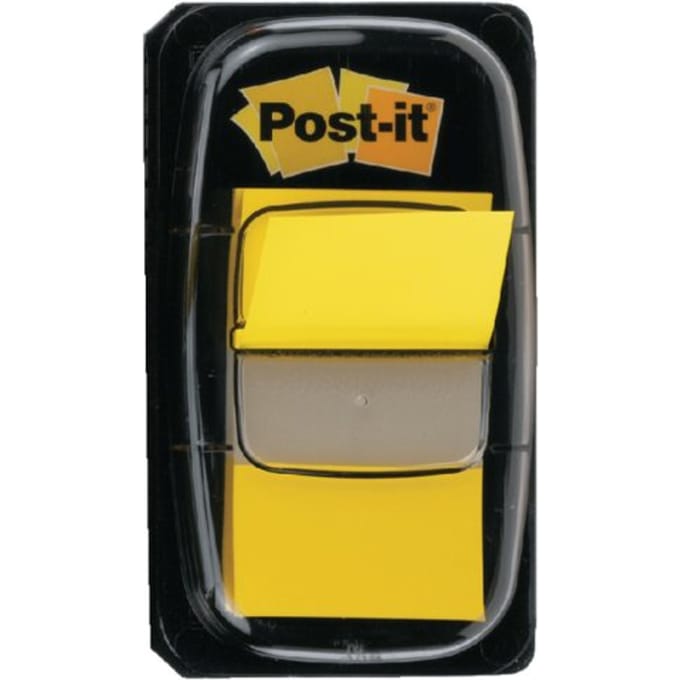Indextabs post-it 680 25.4x43.2mm geel 50 tabs