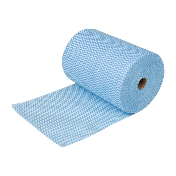 Nisbets Essentials niet geweven doek blauw (rol met 300 vellen)