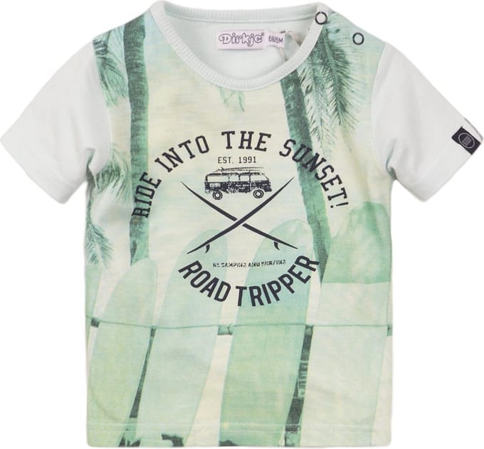 Dirkje t-shirt "Ride into the sunset" - Maat 80