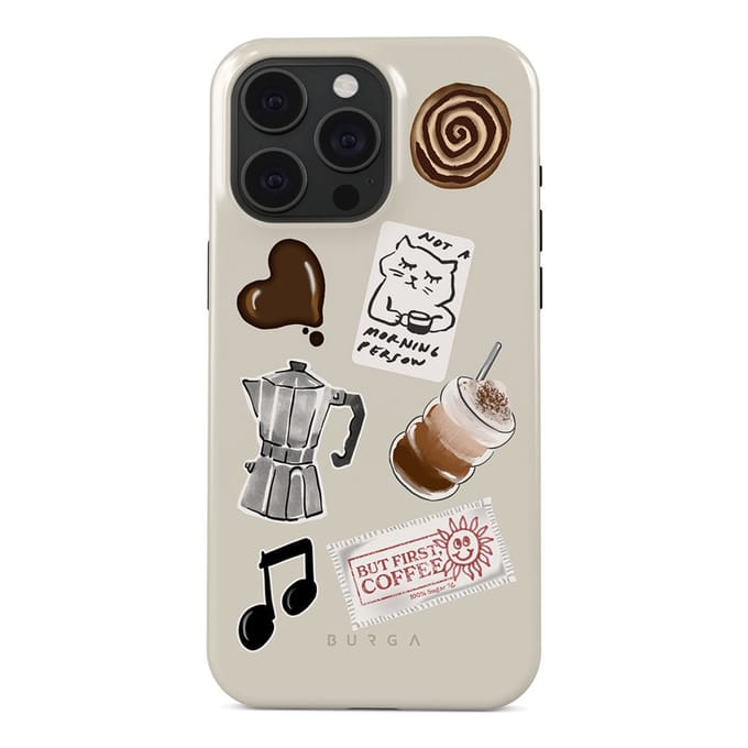 Burga Tough Backcover MagSafe voor de Apple iPhone 15 Pro - Oat Milk Please