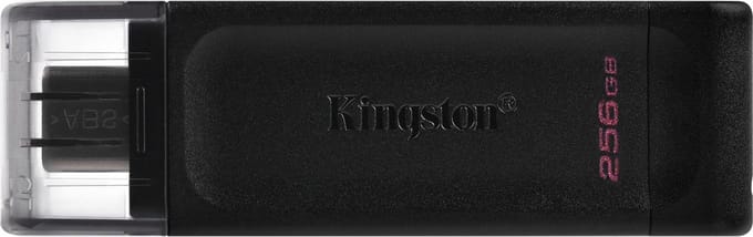 Kingston USB Stick 256GB - DataTraveler 70 - USB-C 3.2 - 100 MB/s