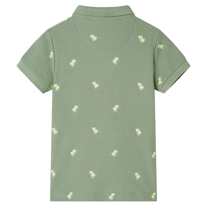 vidaXL Kinderpoloshirt 116 kakikleurig