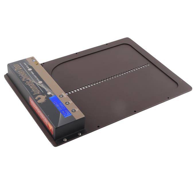 Automatisch Kippenhokdeur met Timer Aluminiumlegering LED HD Display Batterijgevoed Auto Kip koningsblauwe kleur