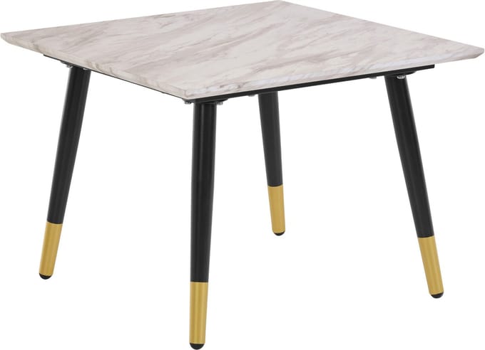 Monza-Bijzettafel - Zwart/Goud Marmerlook