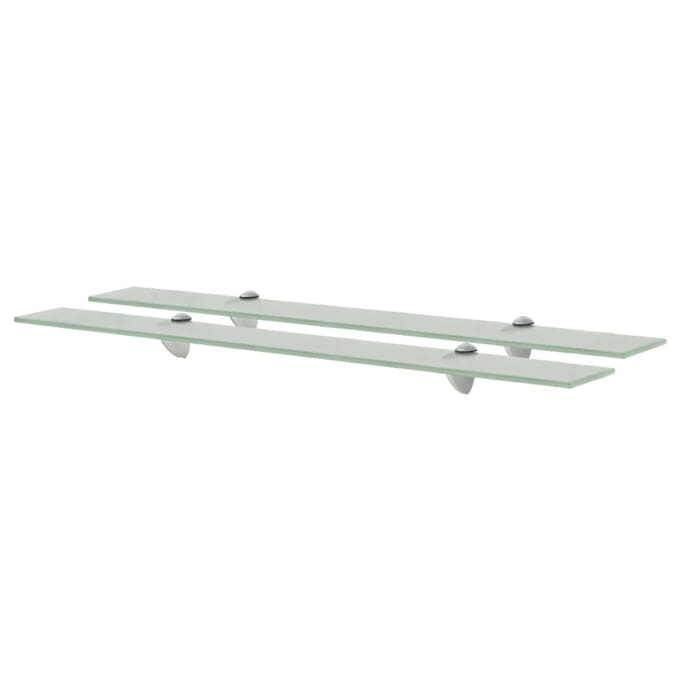 vidaXL - Schappen - zwevend - 2 - st - 80x20 - cm - 8 - mm - glas