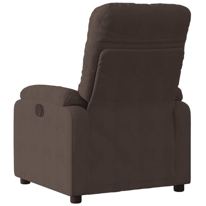 vidaXL - Fauteuil - verstelbaar - microvezelstof - bruin
