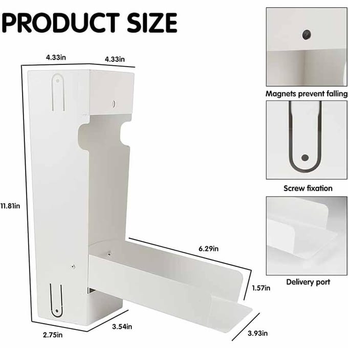 Regenwaterafleider voor 3x4 inch standaard regenpijp regenwateropvangsysteem met schroeven wit