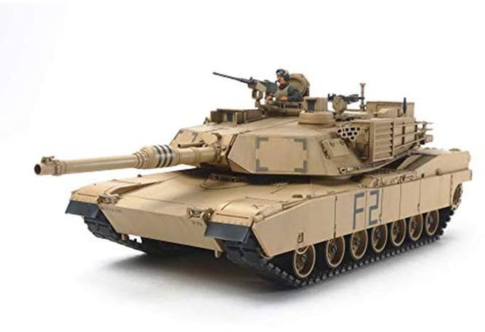 Militaire speelgoedtank 1:48 US KPz M1A2 Abrams zwart