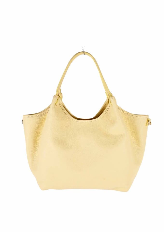 Giuliano lederen handtas Dalia - Made in Italy -Dames- Geel