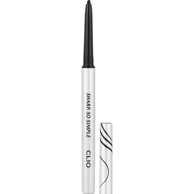 Clio, Sharp, So Simple Waterproof Potloodliner, 01 Zwart, 0,14g (0.004oz) white