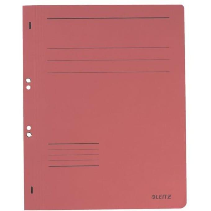 Leitz Cardboard Folder, A4, red, A4, Rood, 250 vel, 80 gsm, 238 mm, 305 mm