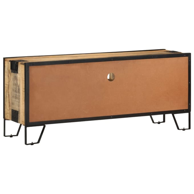 vidaXL - Tv-meubel - 110x31x46 - cm - ruw - mangohout