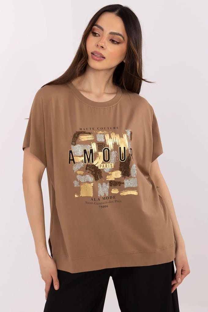 City Amour T-Shirt - Braun / S/M