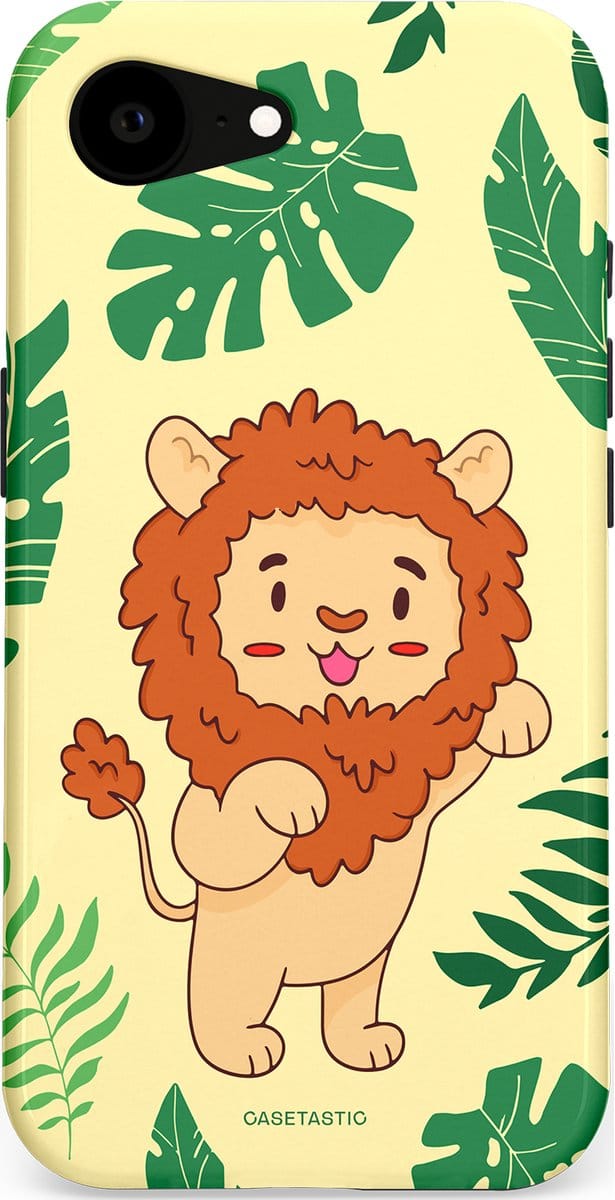 Casetastic hoesje geschikt voor Apple iPhone 16e / Apple iPhone 17e - MagSafe - Dubbellaagse bescherming - Brulknuffel - Fashion Case - Crème Groen Terracotta