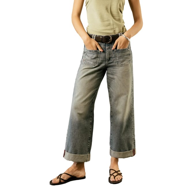 Cropped Wide Leg Jeans Dames Freeman T Porter Alice