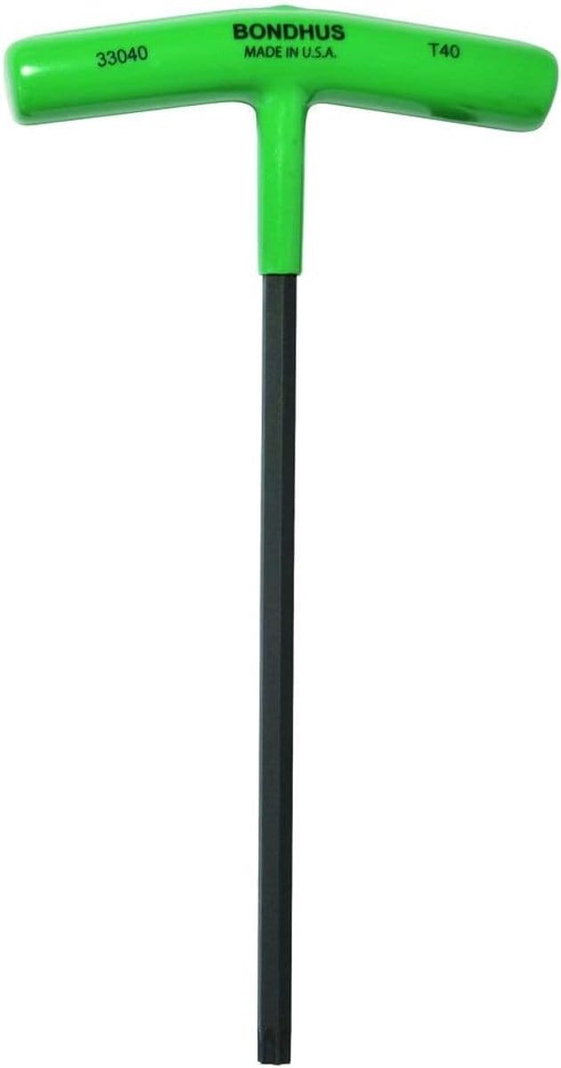 Torx T-handvat - Ster Bit - Vastzetten Schroeven - Ergonomische Greep - 199mm - Groen