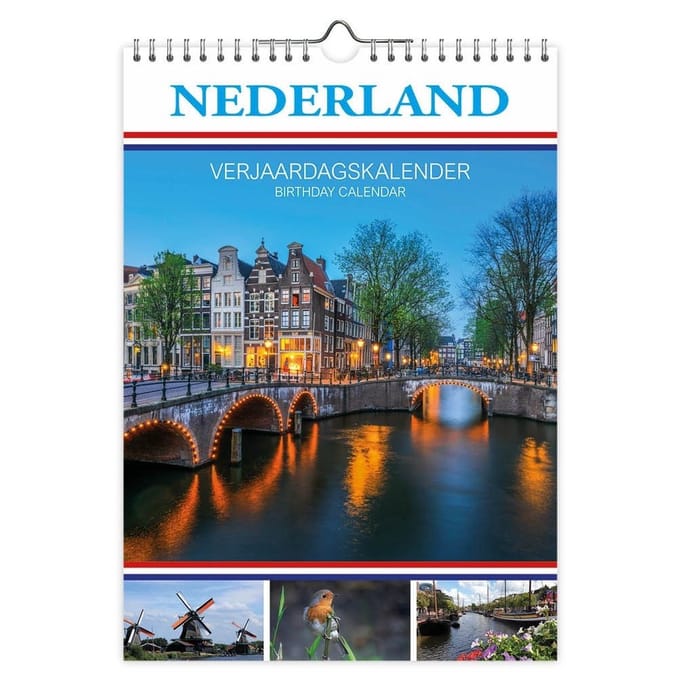 Nederland verjaardagskalender - A4
