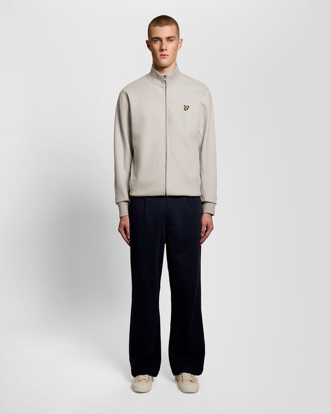 Lyle & Scott Pique Zip Through Track Jacket