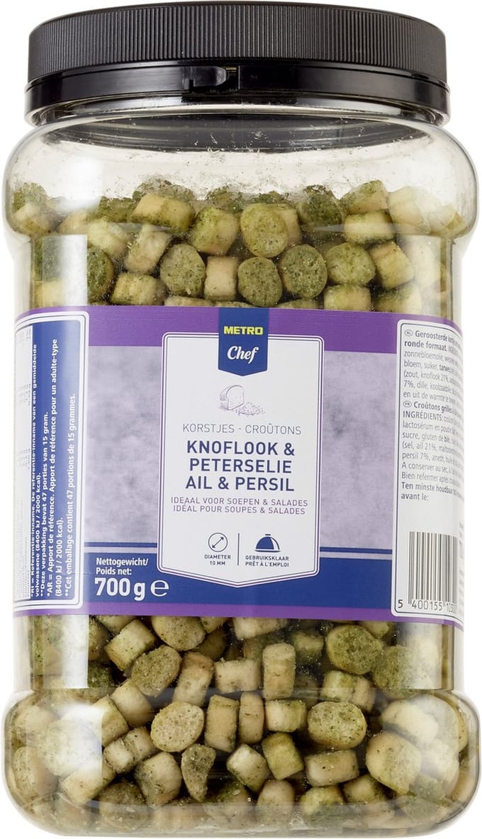 METRO Chef Croutons knoflook & peterselie 700 gram