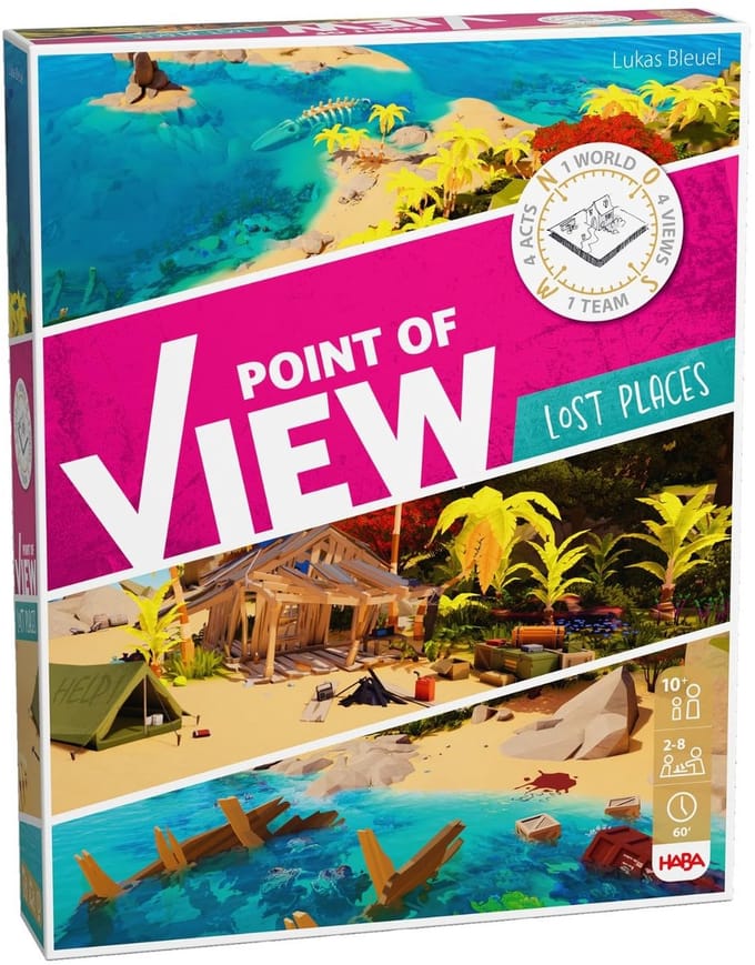Haba educatief spel Point of View Lost Places karton multicolor.