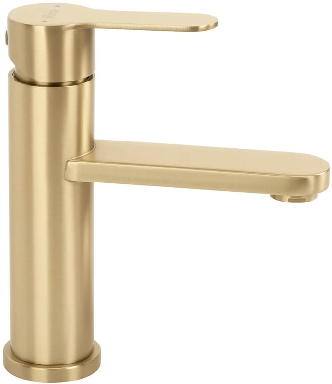 Rea - Arcos - Wastafelkraan - Geborsteld Goud Low - 9,8X20X18,5Cm